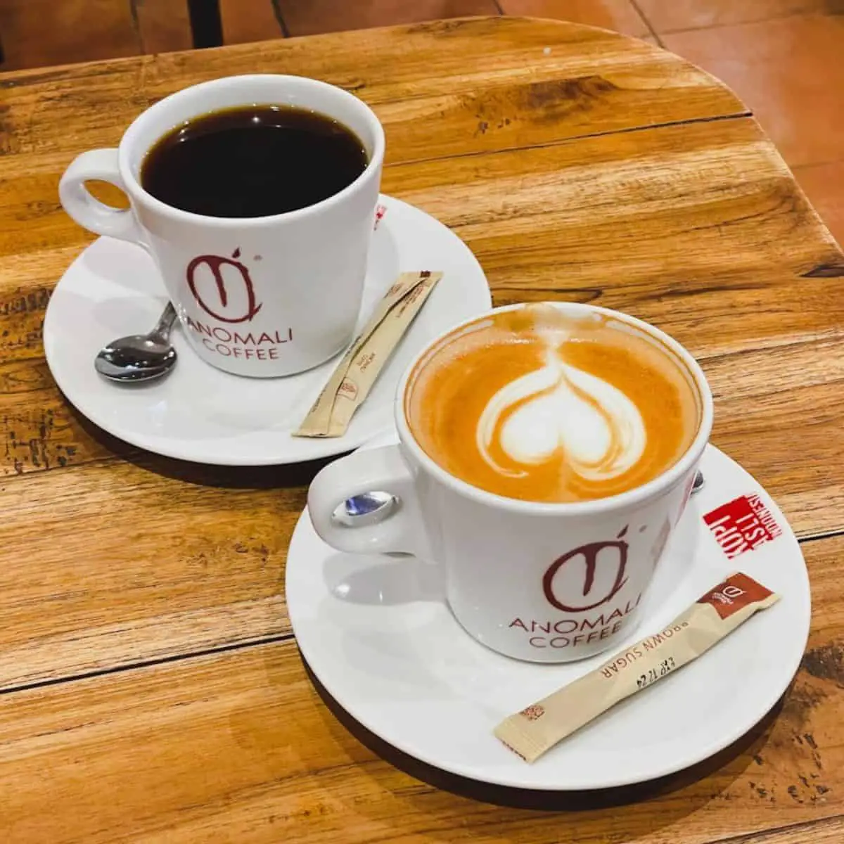 Cikuray brew coffee and Bali latte Anomali Coffee best cafes in Bali