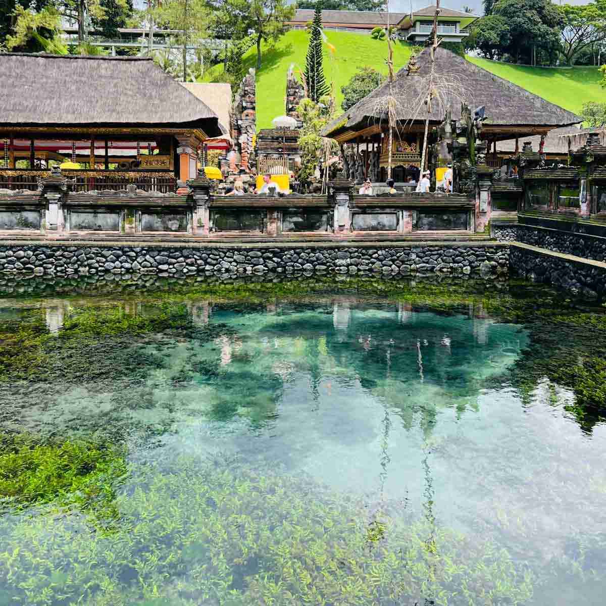 Holy spring water at Pura Tirta Empul