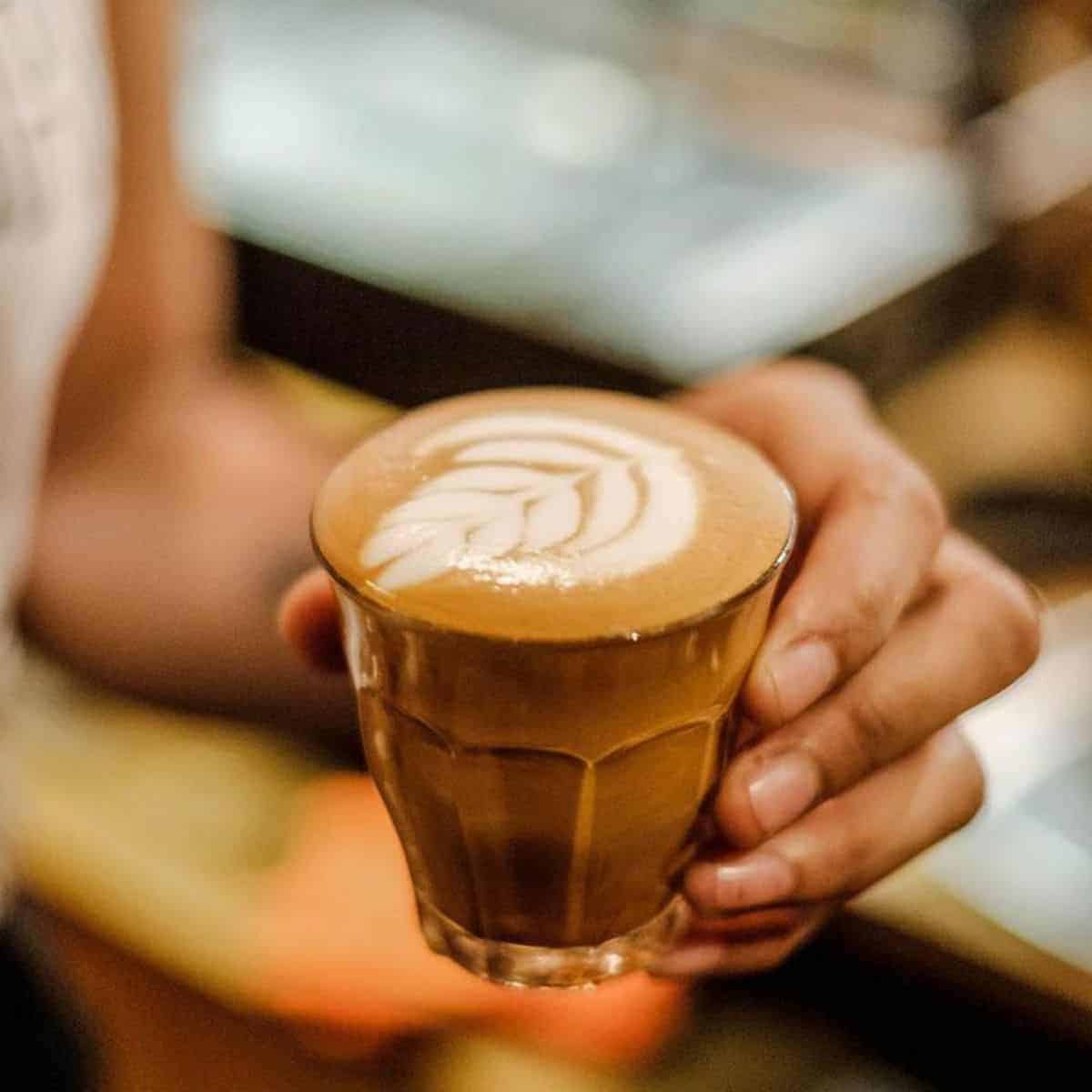 Latte at Seniman Coffee Ubud