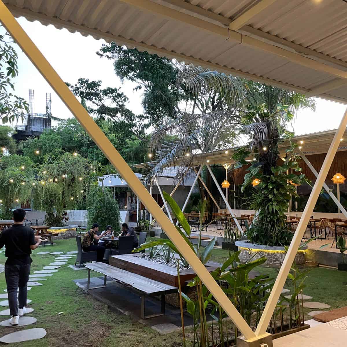 Mantra coffee courtyard cafes in Kuta, Bali