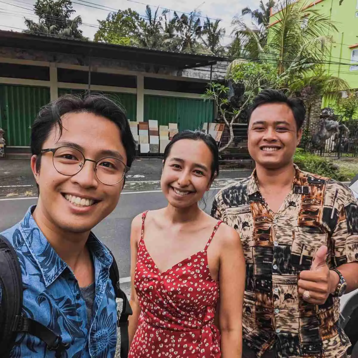 With our excellent tour guide, Iko, who showed us around Ubud
