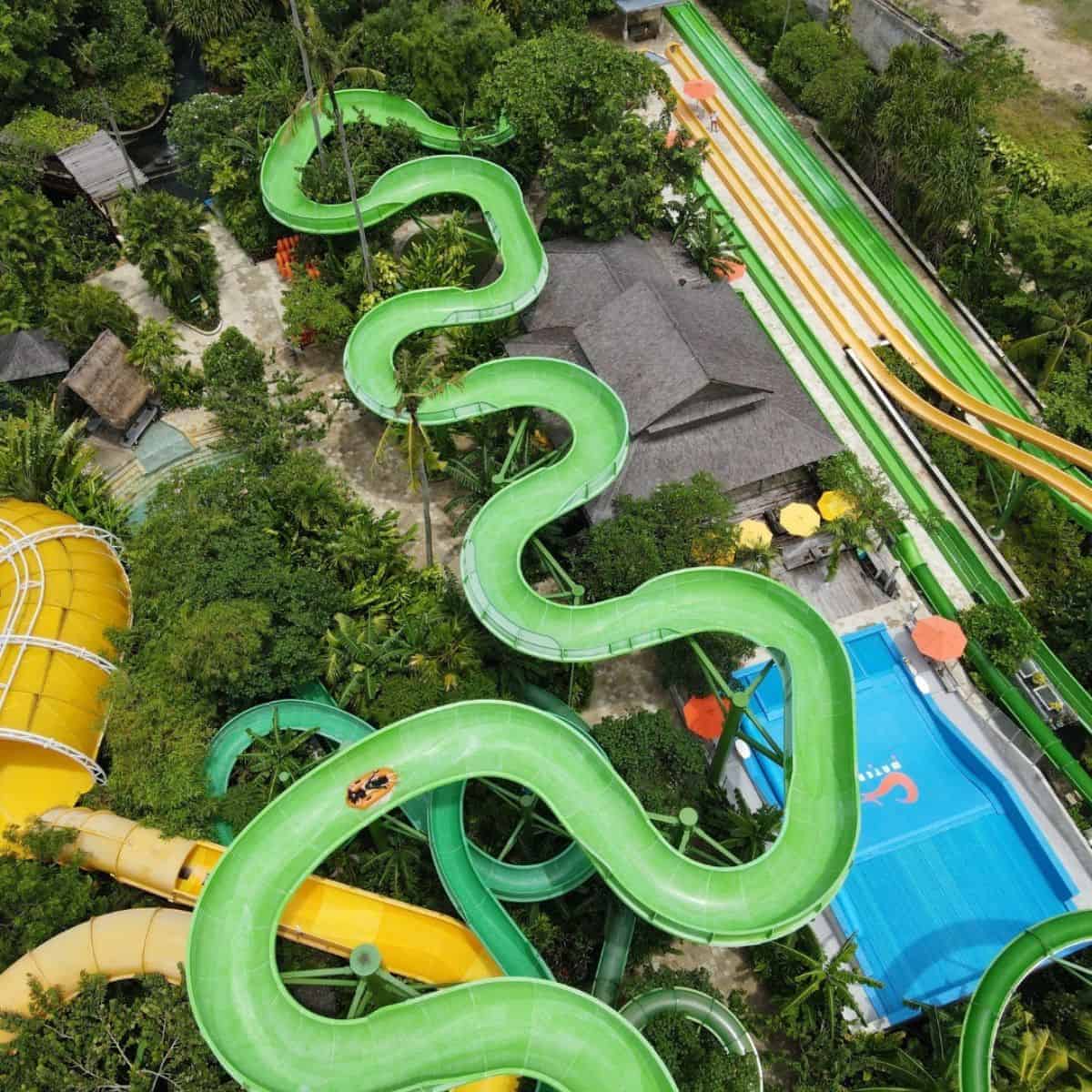 Aerial view of Waterbom Bali