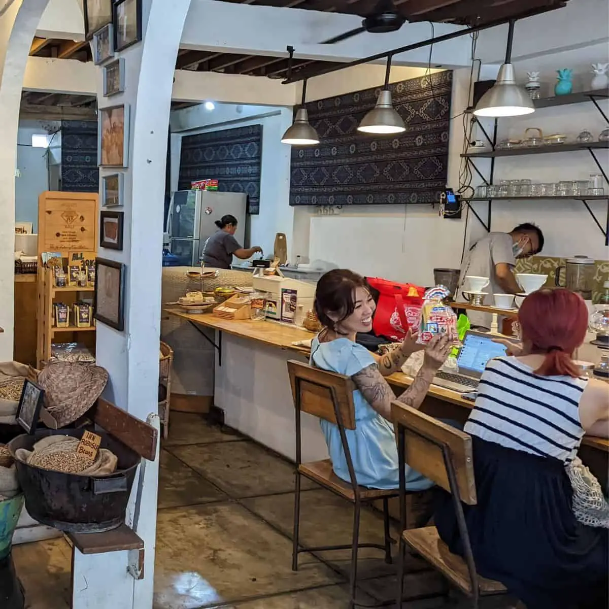 Digital nomads at cafe socialising Koop Roasters