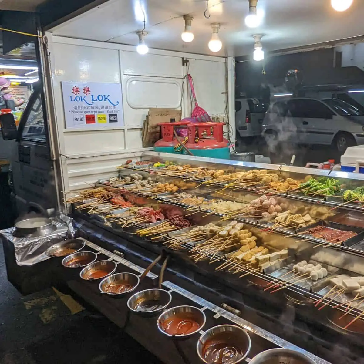Lok Lok as an evening snack to have in Penang Macallum Night Market