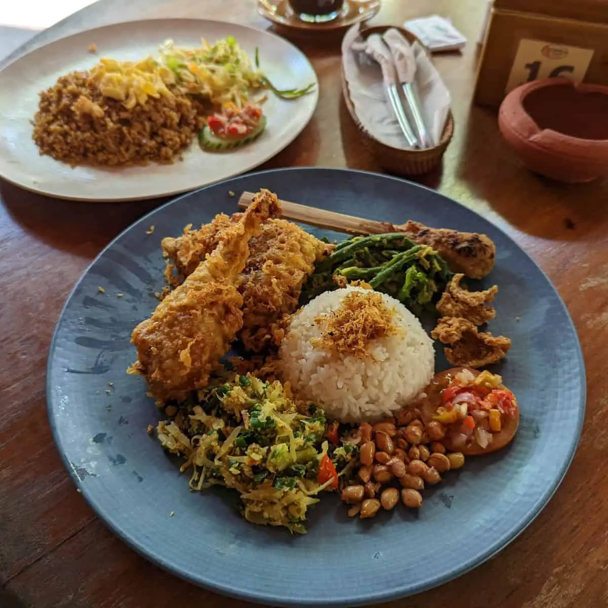 Nasi Bebek Goreng at Warung Made Seminyak Kuta Bali