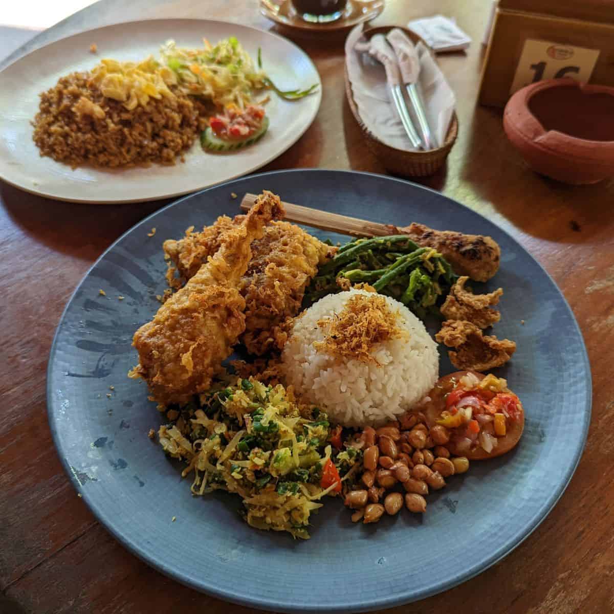 Nasi Bebek Goreng at Warung Made Seminyak Kuta Bali