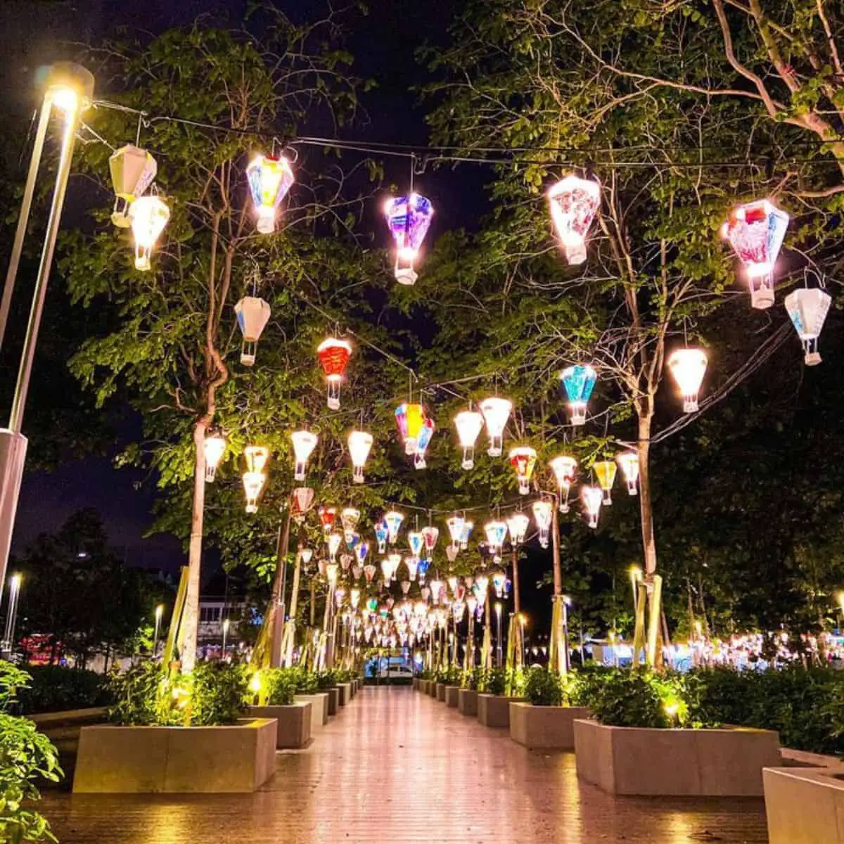 Sia Boey Urban Archaeological Park night lanterns
