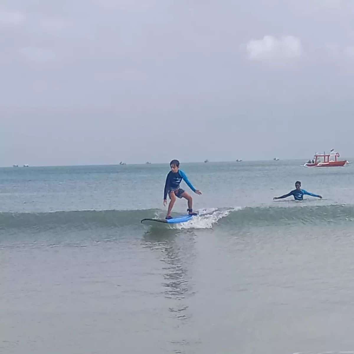 Surf school near Jimbaran beach Kuta