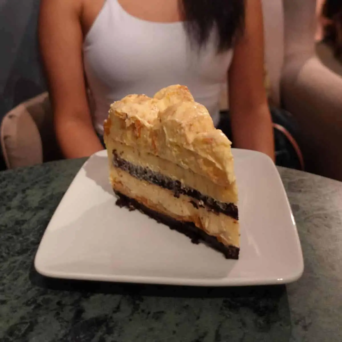 A huge Cempedak cheesecake by Moody Cow cafe
