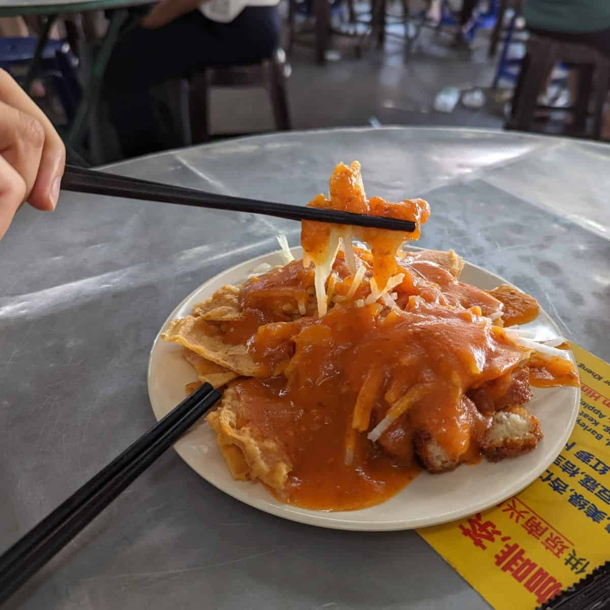 Chinese style Pasembur at Lebuh Cecil market