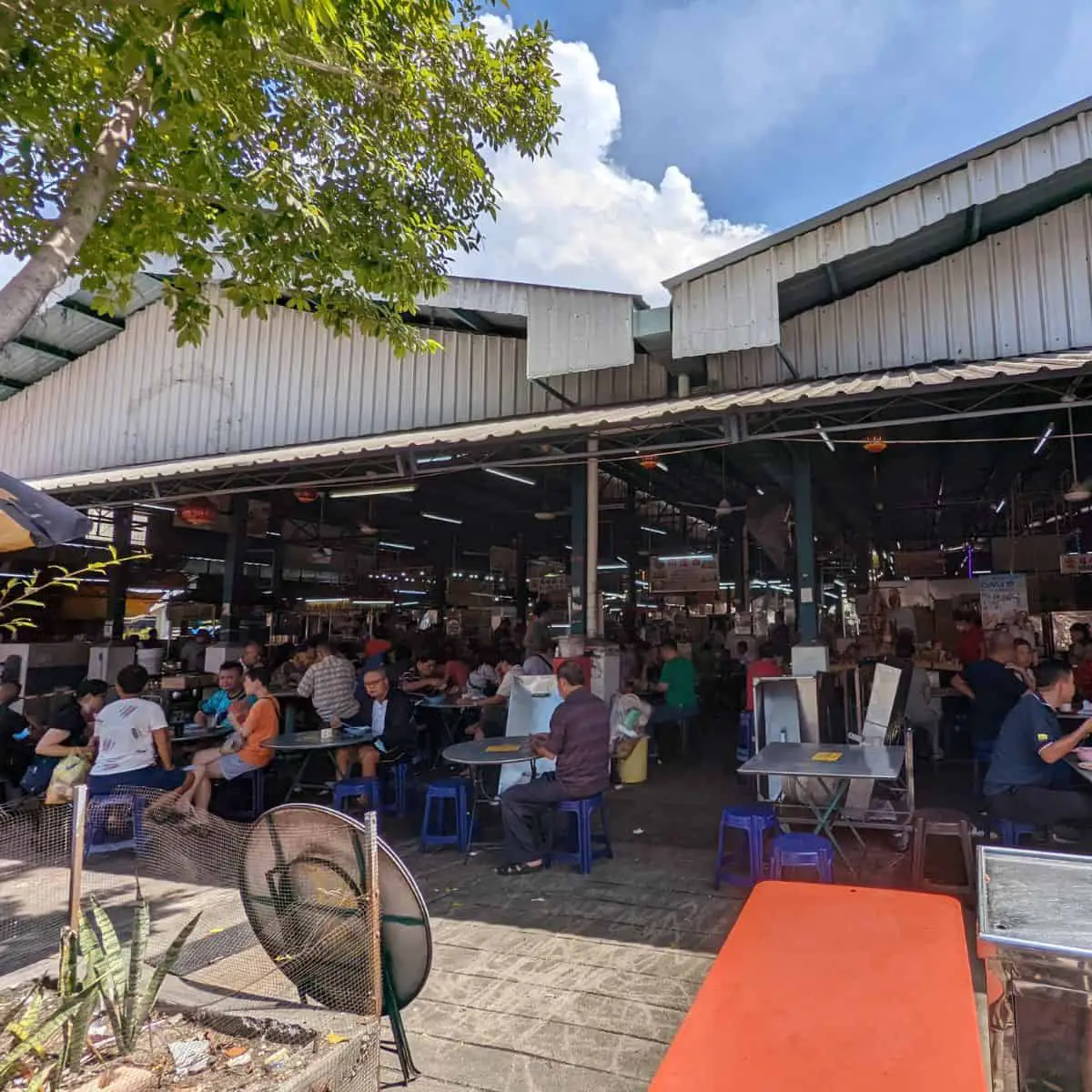 Lebuh Cecil market packed with crowds of people