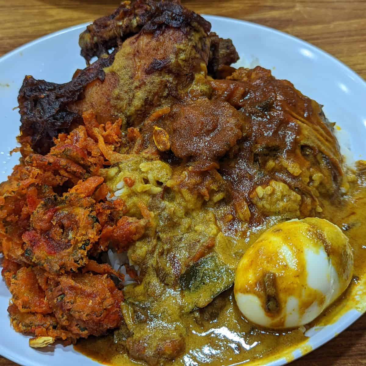 Hameediyah nasi kandar fried onion chicken halal food