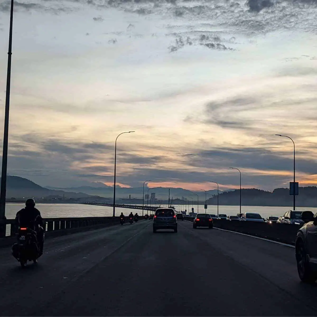 Penang bridge in the morning