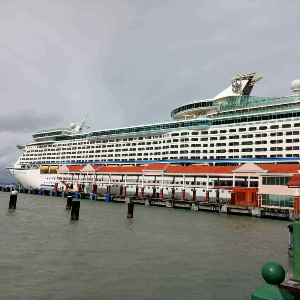 Gigantic Royal Carribean Cruise Ship with wonderful amenities