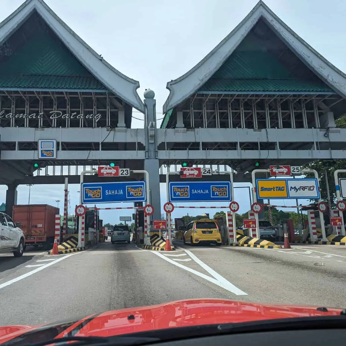 Toll gates at Penang Bridge