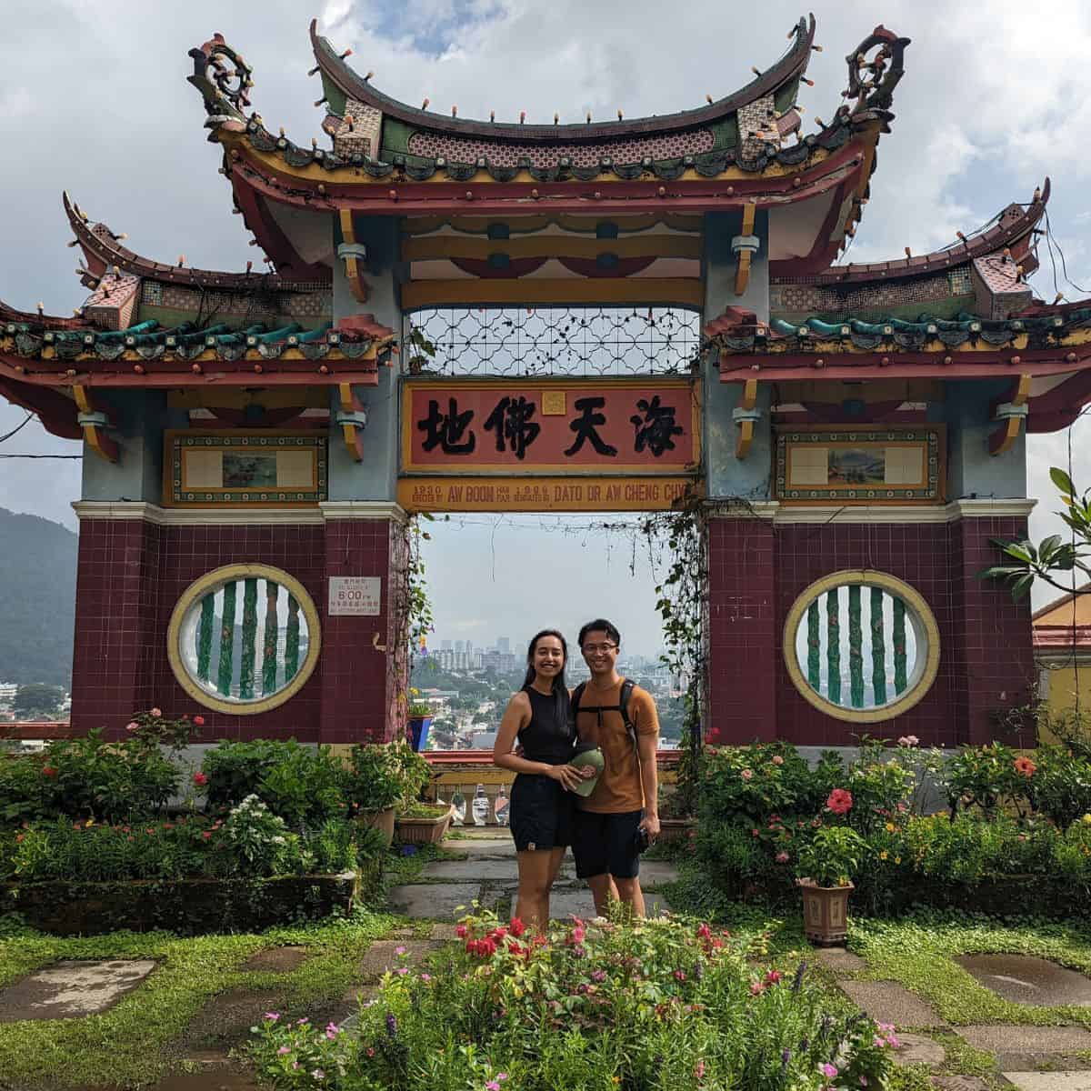 Victoria Ruiz at Kek Lok Si Buddhist temple