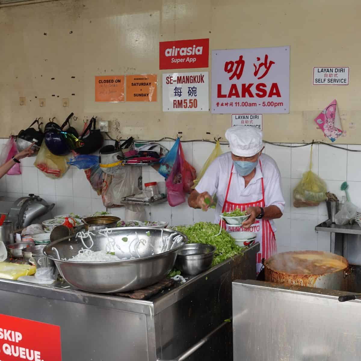 Air itam asam laksa chef