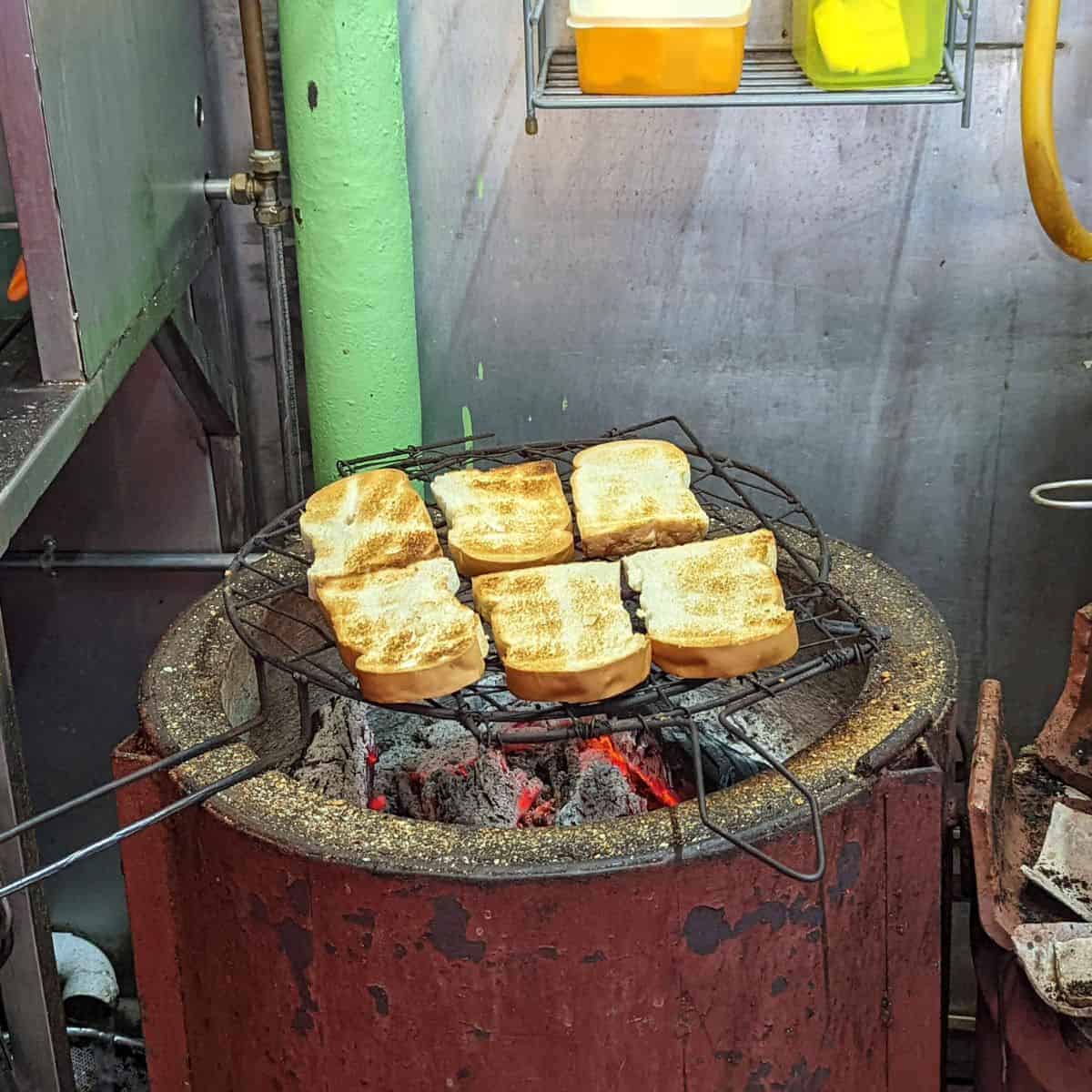 Charcoal grilled bread Toh Soon Cafe