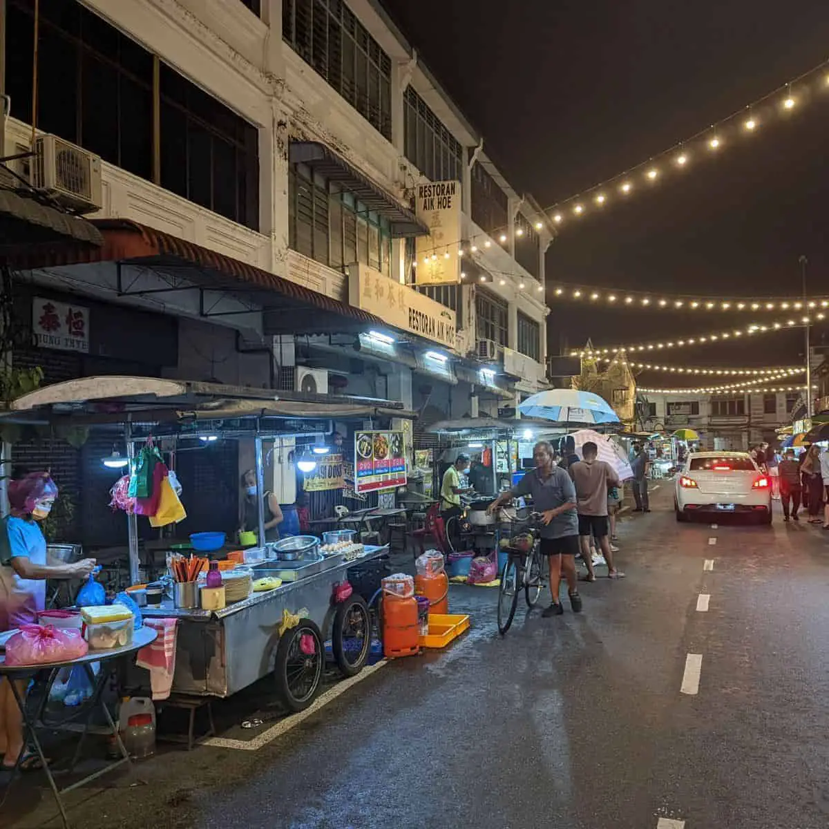 Chulia street night food stalls