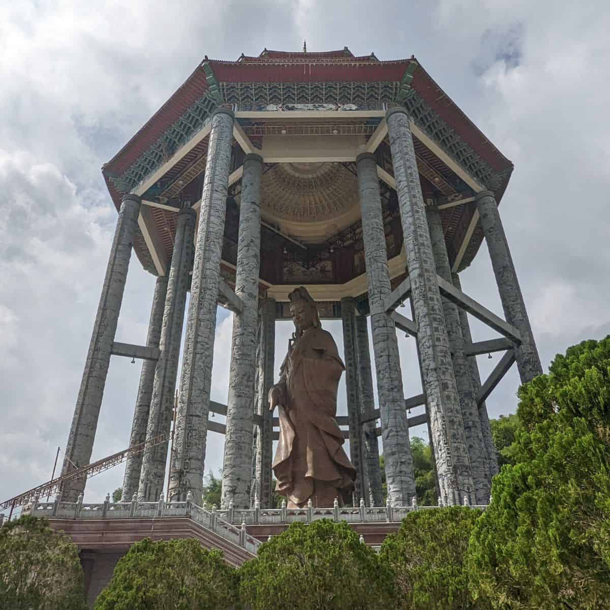 Kuan Yin Goddess of Mercy bronze statue