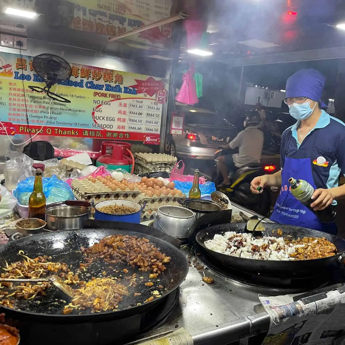 Macallum Road Night Market Char Koay Kak Penang street food
