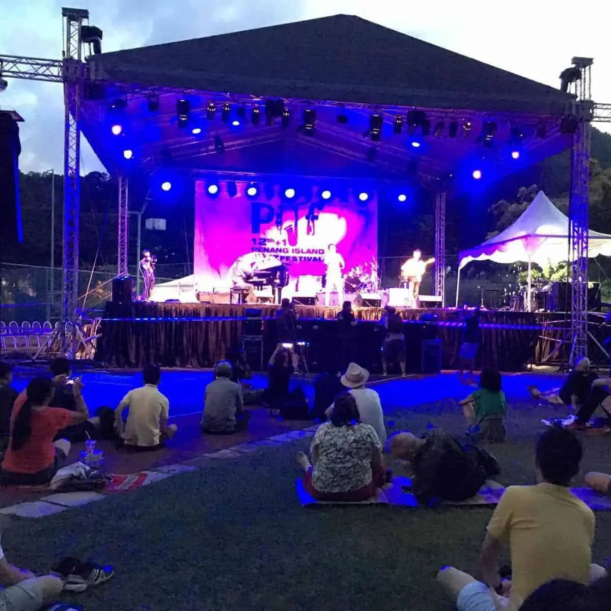 Penang jazz festival by the beach area Best time to visit Penang