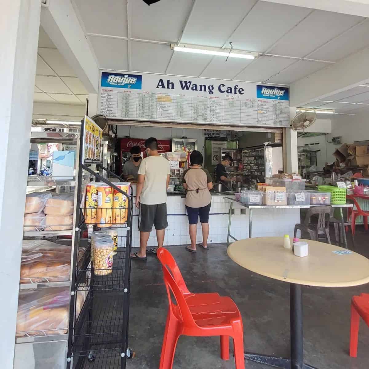 Delicious Roti Bakar in Ah Wang Cafe Penang with other menu available