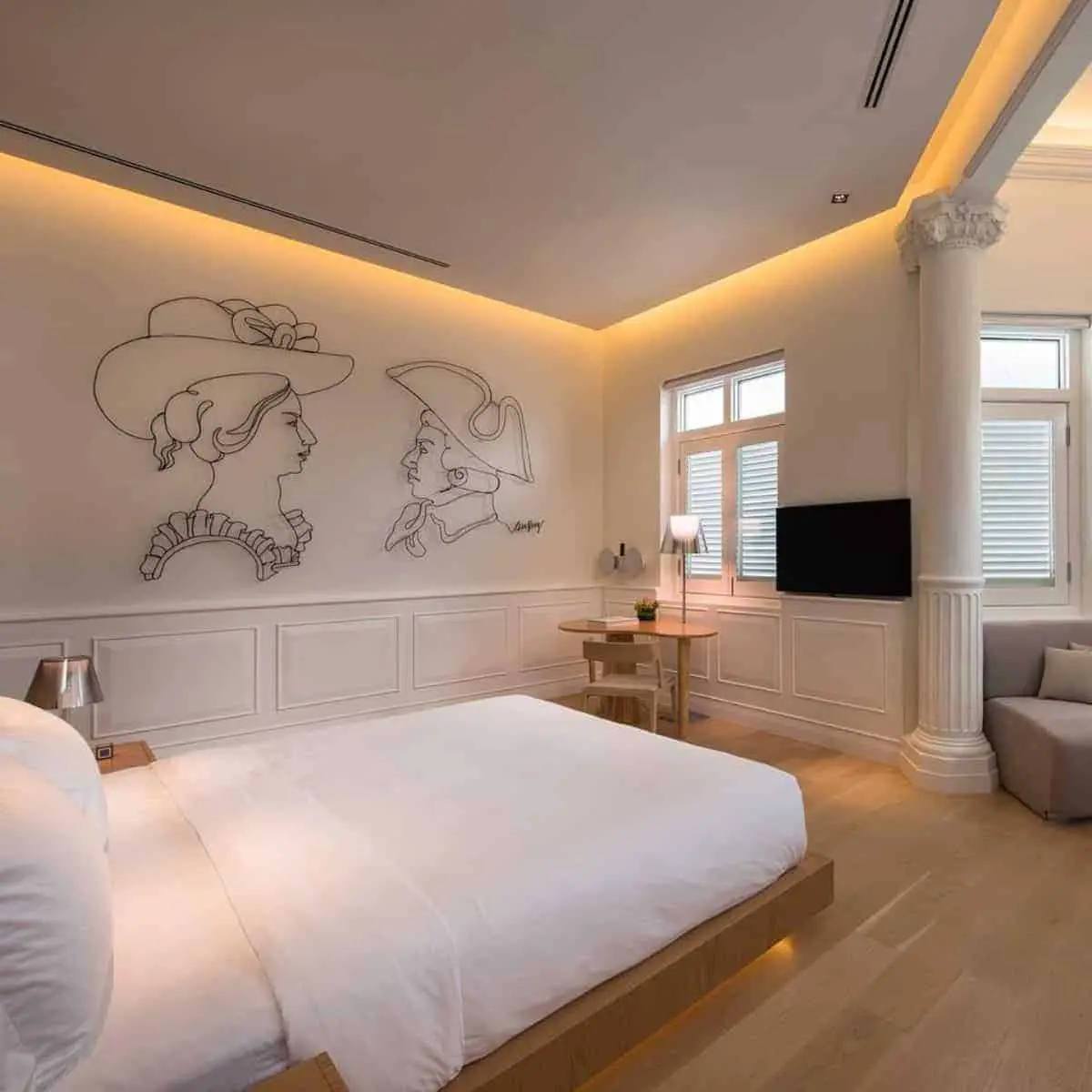 Luxurious lovers suite of Macalister Mansion Hotel in Penang