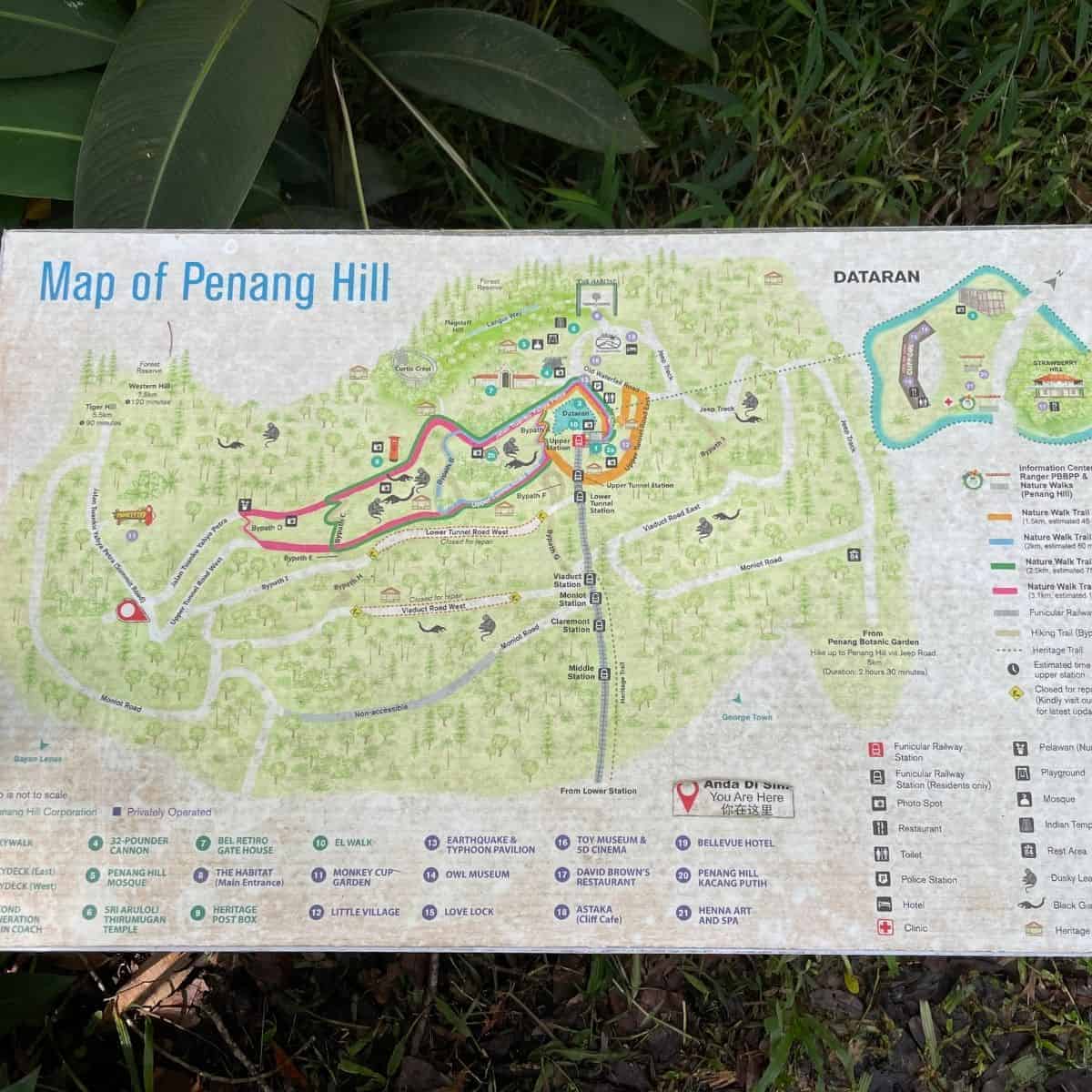 Map of Bukit Bendera