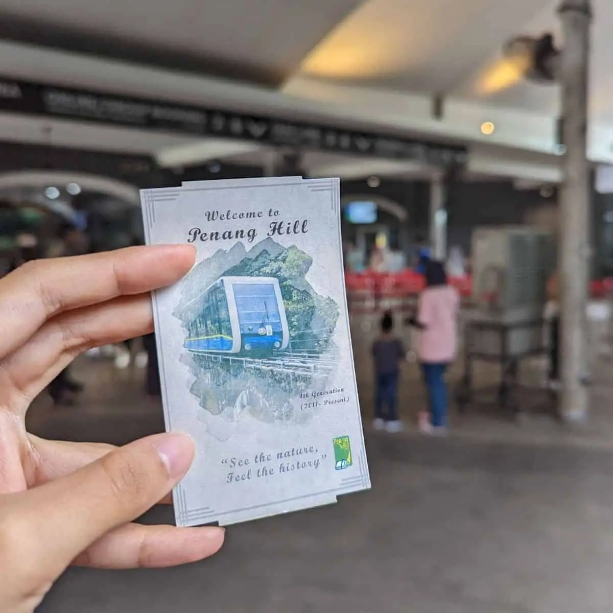 Penang Hill Furnicular Train ticket