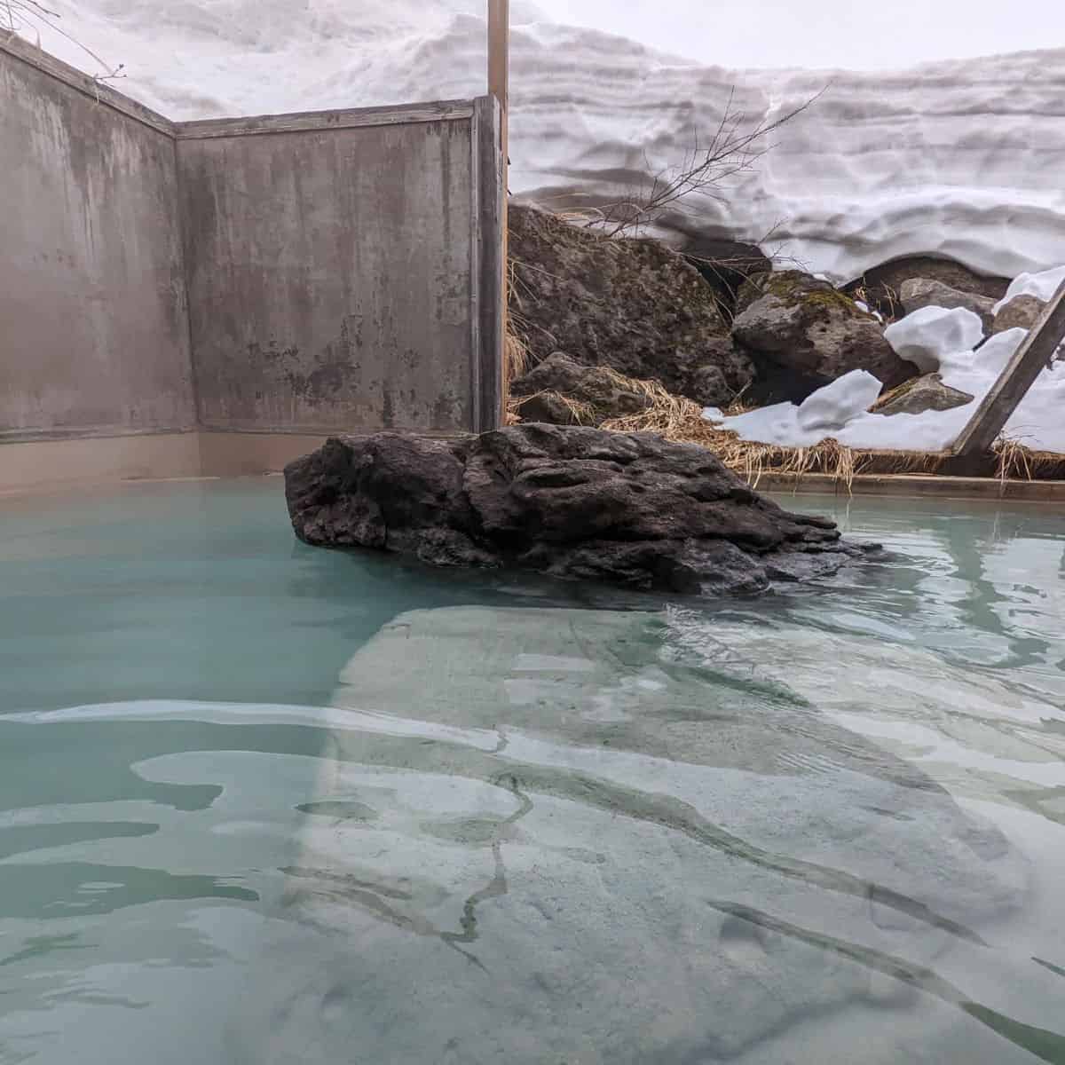 Clear water at Goshiki onsen