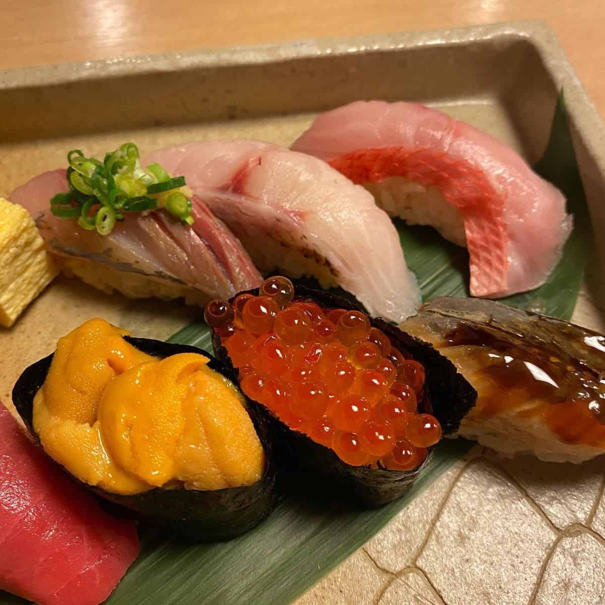 The famous Omakase in Niseko from Sushi Hanayoshi